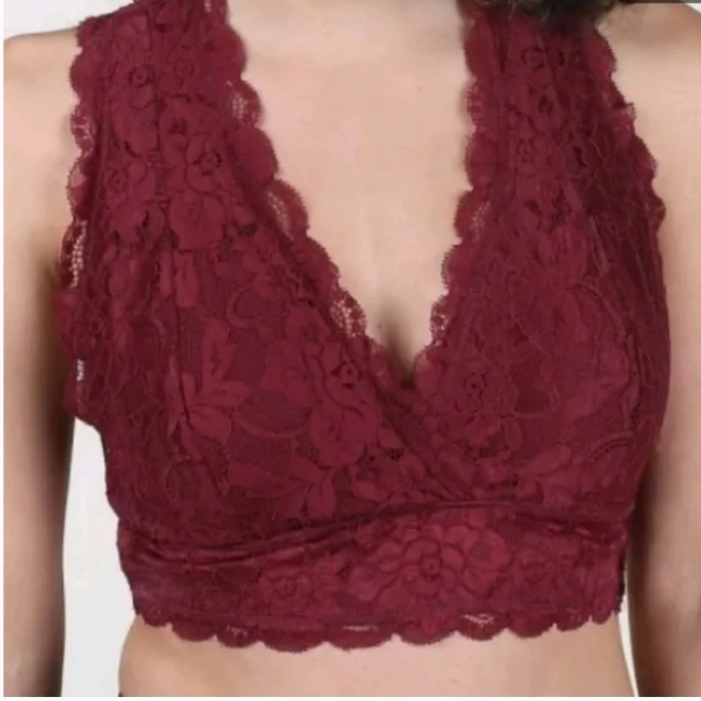 Altar'd State Intimates 
Cross My Heart Bralette Racerback Lace Lattice